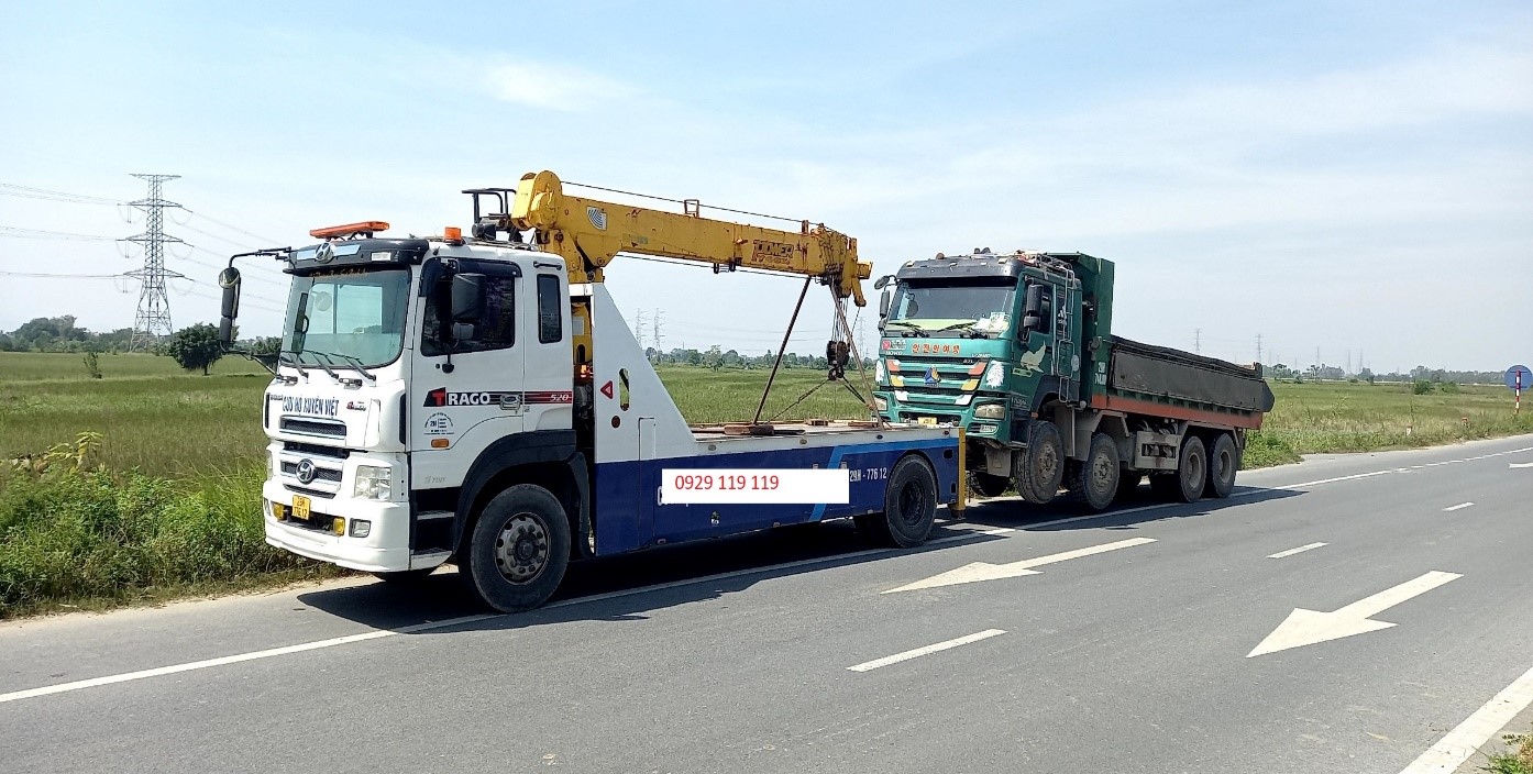 Cứu hộ 24h kéo xe tải chở hàng từ Vân Đình, huyện Ứng Hoà về bãi xe quận Hà Đông, Hà Nội.